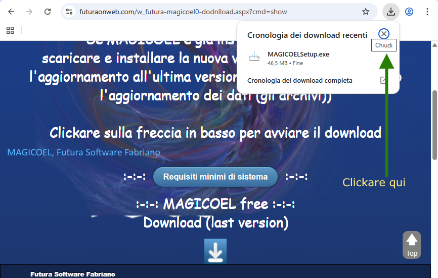 Avvisi di download in Google Chrome