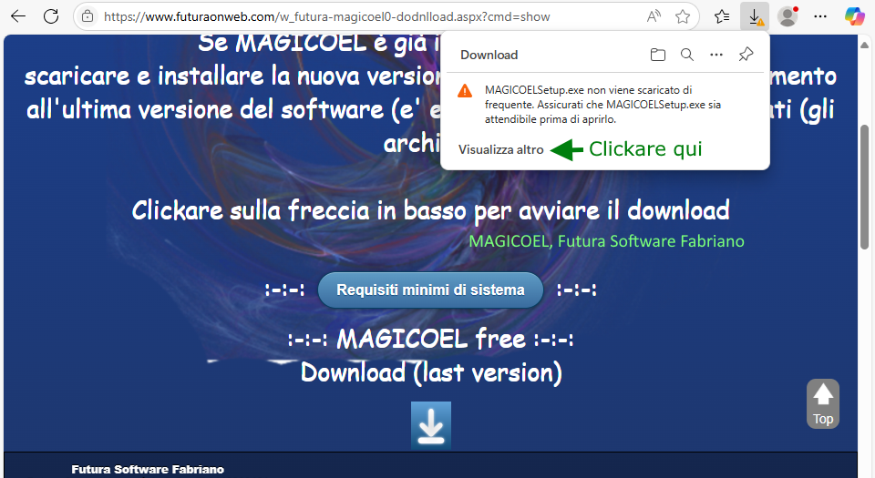 Avvisi di download in Microsoft Edge