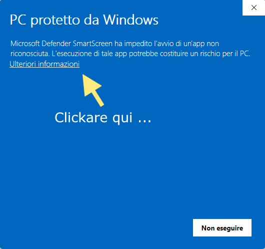 Avviso Microsoft defender, Installazione nuova app