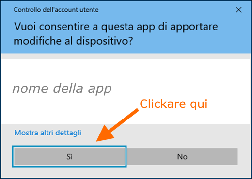 Avviso per modifiche al dispozitivo, Installazione nuova app